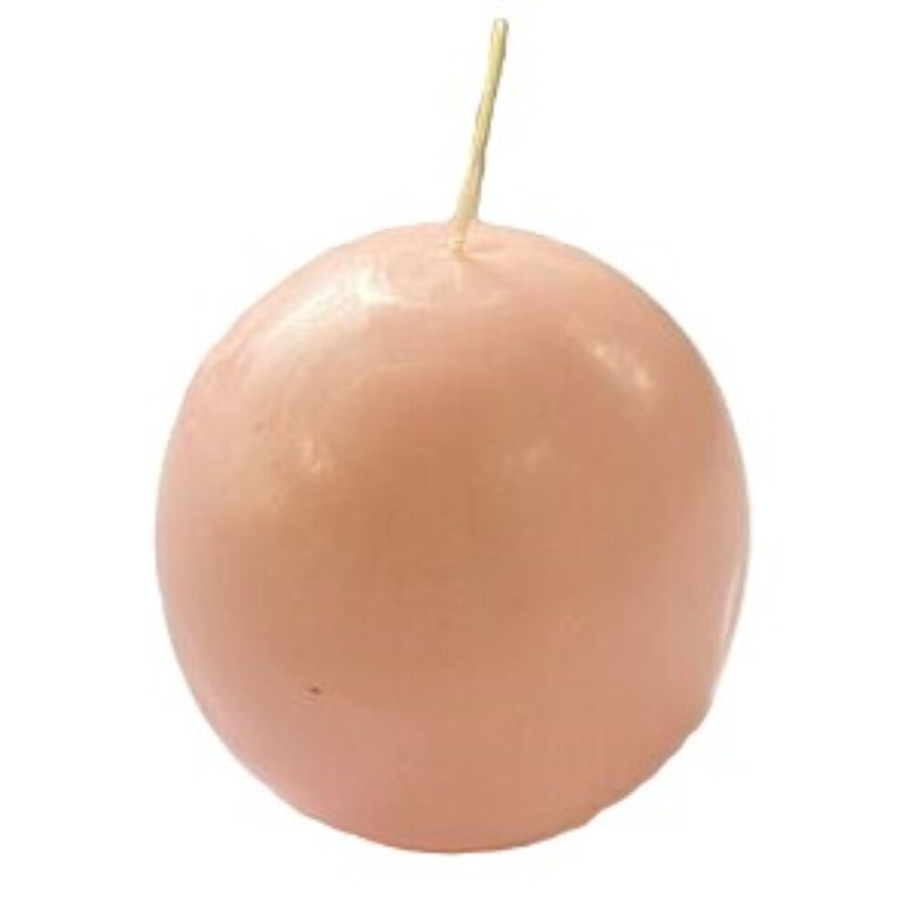 Round Ball Candle Dusty Rose Pink SORBET Scented 6 oz